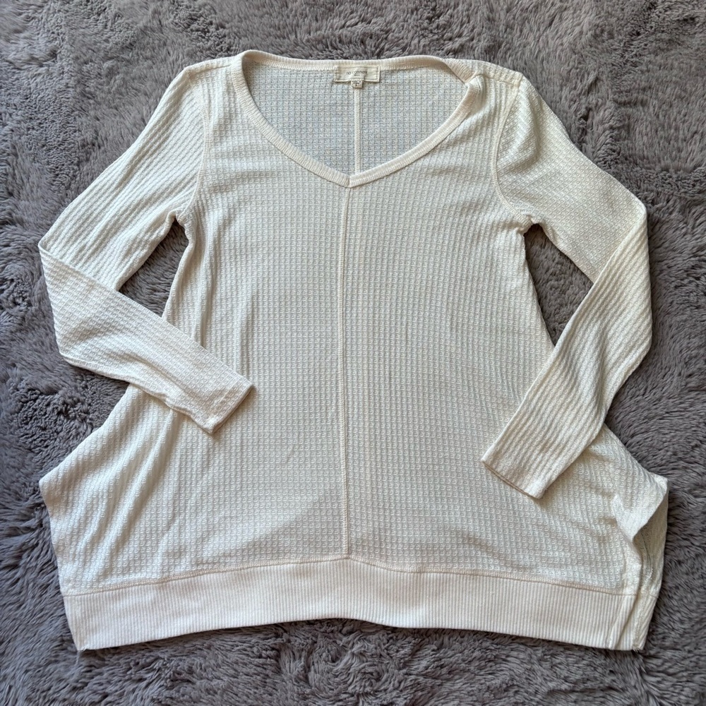 ⭐️⭐️⭐️Women’s long sleeve light weight walffle knit top size small